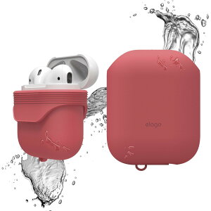 AirPods ケース カバー 防水 防塵 シリコン カバー 耐衝撃 衝撃 吸収 シンプル 保護 アクセサリー 防滴 ほこり防止 [ Apple AirPods 1 第1世代 MMEF2J/A & AirPods 2 第2世代 MRXJ2J/A MV7N2J/A MR8U2J/A Wireless Charging