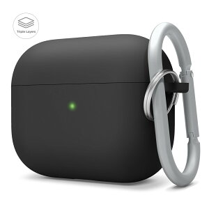 AirPods Pro ケース カラビナ 付 耐衝撃 シンプル ハイブリッド ハード カバー 衝撃 吸収 スリム ソフト コーティング ケースカバー 傷防止 落下防止 保護 アクセサリー [ Apple AirPodsPro MWP22J/A エア