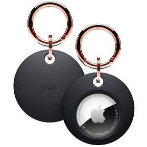 AirTag ケース シリコン 製 薄型 傷防止 保護 キーホルダー カバー キーリング タイプ 取り付け 簡単 落下防止 AirAagケース カバー 紛失防止 軽量 スリム シリコンケース [ Apple Air Tag 2021 アップ