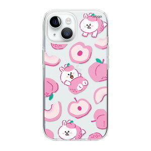 iPhone 15 P[X CtY  uE Rj[ T[ ϏՌ  \tg NA X}zP[X [ Apple iPhone15 ACtH15 Ή ] elago LINE FRIENDS B&F FRUIT SHOP