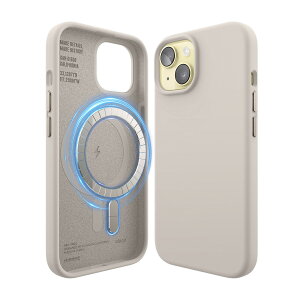 iPhone 15 �P�[�X MagSafe �Ή� �V���R�� �ϏՌ��P�[�X ��G�� �T���T�� �� �w�� �h�~ �ϏՌ� �}�O�Z�[�t �X�}�z�P�[�X [ Apple iPhone15 �A�C�t�H��15 �Ή� ] elago MAGNETIC SILICONE CASE