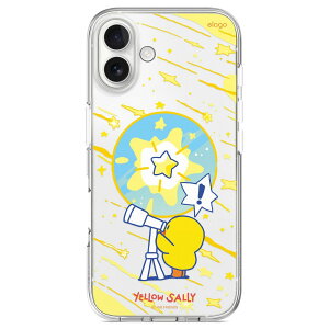 iPhone 16 Plus �P�[�X ���C���t�����Y ���� ���C�Z���X MagSafe �Ή� �ϏՌ� �X�}�z�P�[�X �}�O�Z�[�t �J�o�[ [ iPhone16�@Plus �A�C�t�H�� 16 �v���X �Ή� ] elago Line Friends Yellow Sally MagSafe Hybrid Case