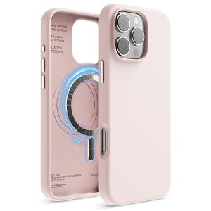 iPhone 16 Pro Max �P�[�X MagSafe �Ή� �V���R�� �ϏՌ� �X�}�z�P�[�X �w�� �h�~ �T���T�� �}�O�Z�[�t �V���R���P�[�X [ iPhone16ProMax �A�C�t�H�� 16 �v���}�b�N�X �Ή� ] elago MAGNETIC SILICONE CASE