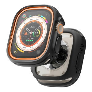 Apple Watch Ultra 3 2 49mm �P�[�X �t���[�� 2�F ���� TPU �|���J�[�{�l�[�g �ϏՌ� �ی�P�[�X �V���v�� �J�o�[ [ AppleWatchUltra AppleWatch�E���g�� �A�b�v���E�H�b�` Ultra 49 mm �Ή� ] elago DUO CASE