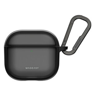 AirPods 4 �P�[�X �t���X�g �N���A �ϏՌ� �����h�~ �J���r�i �t �J�o�[ �V���v�� ���C�����X�[�d MagSafe �Ή� [ AirPods4 �G�A�|�b�c 4 ��4���� �Ή� ] MagEasy Roam