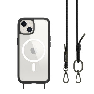 iPhone15 �P�[�X �X�g���b�v / Magsafe �}�O�l�b�g �t / �ϏՌ� �ČR MIL�K�i �N���A �ϏՌ��P�[�X �΂߂��� ��|�� ���|�� �X�}�z�V�����_�[ �X�}�z�X�g���b�v �t �X�}�z�P�[�X [ Apple iPhone 15 �A�C�t