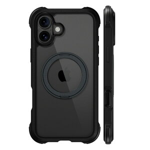 iPhone 16 Plus �P�[�X �N���A MagSafe �Ή� �X�^���h �����O�t�� �ϏՌ� MIL�K�i �X�}�z�P�[�X �}�O�Z�[�t �����O �X�}�z�J�o�[ [ iPhone16Plus �A�C�t�H�� 16 �v���X �Ή� ] MagEasy Odyssey Stand M
