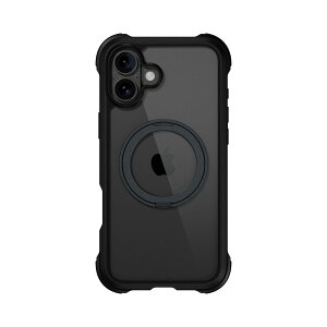 iPhone 16 Plus �P�[�X �N���A MagSafe �Ή� �X�^���h �����O�t�� �ϏՌ� MIL�K�i �X�}�z�P�[�X �}�O�Z�[�t �����O �X�}�z�J�o�[ [ iPhone16Plus �A�C�t�H�� 16 �v���X �Ή� ] MagEasy Odyssey Stand M