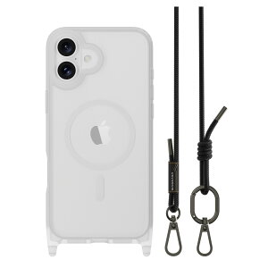 iPhone 16 Plus �P�[�X �V�����_�[ �X�g���b�v �t�� �N���A MagSafe �Ή� �ϏՌ� MIL�K�i �}�O�Z�[�t �X�}�z�P�[�X [ iPhone16Plus �A�C�t�H�� 16 �v���X �Ή� ] MagEasy Roam M