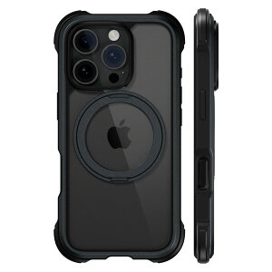 iPhone 16 Pro �P�[�X �N���A MagSafe �Ή� �X�^���h �����O�t�� �ϏՌ� MIL�K�i �X�}�z�P�[�X �}�O�Z�[�t �����O �X�}�z�J�o�[ [ iPhone16Pro �A�C�t�H�� 16 �v�� �Ή� ] MagEasy Odyssey Stand M