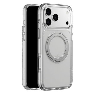 iPhone 17 Pro Max �P�[�X �N���A MagSafe �Ή� ��] �����O �X�^���h �ϏՌ� �X�}�z�P�[�X �}�O�Z�[�t ���� ��� �g�уP�[�X [ iPhone17ProMax �A�C�t�H�� 17ProMax �Ή� Case ] MagEasy MagStand 360 M