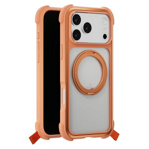 iPhone 17 Pro Max �P�[�X �N���A MagSafe �Ή� ��] �����O �X�^���h �ϏՌ� �X�}�z�P�[�X �}�O�Z�[�t ���� ��� �g�уP�[�X [ iPhone17ProMax �A�C�t�H�� 17ProMax �Ή� Case ] MagEasy Odyssey Stand M