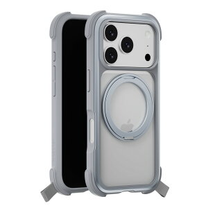 iPhone 17 Pro �P�[�X �N���A MagSafe �Ή� ��] �����O �X�^���h �ϏՌ� �X�}�z�P�[�X �}�O�Z�[�t ���� ��� �g�уP�[�X [ iPhone17Pro �A�C�t�H��17Pro �Ή� Case ] MagEasy Odyssey Stand M
