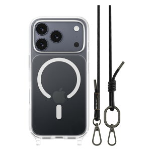 iPhone 17 Pro �P�[�X �V�����_�[ �X�g���b�v �t�� �N���A MagSafe �Ή� �X�}�z�P�[�X �ϏՌ� �}�O�Z�[�t ��� �V�����_�[�P�[�X [ iPhone17Pro �A�C�t�H��17Pro �Ή� �g�уP�[�X ] MagEasy Roam M