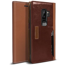 Galaxy S9+ ケース 手帳型 耐衝撃 マグネット なし 薄型 手帳 レザー カバー カード 収納 付 衝撃に強い 落下に強い 対衝撃 ケース Samsung Galaxy S9 Plus ギャラクシー S9+ OBLIQ K3 Wallet