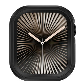 アップルウォッチ カバー フィルム 一体型 耐衝撃 薄型 軽量 フルカバー アルミ 金属 保護 ケース [ Apple Watch 11 10 42mm AppleWatch Watch11 Watch10 対応 ] SwitchEasy Modern Hybrid Case