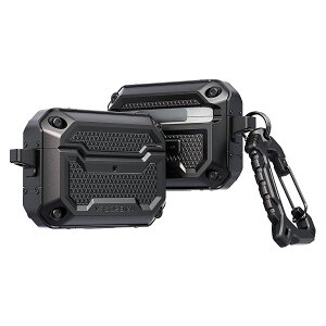 AirPods Pro2 ケース カバー カラビナ 付き 耐衝撃 ケースカバー 衝撃 吸収 カラビナ付き AirPodsPro2ケース 傷防止 落下防止 保護 アクセサリー [ Apple AirPodsPro2 MQD83J/A エアーポッズPro2 エアポッツプ