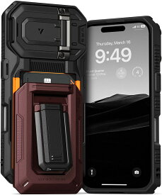 iPhone 16 ケース 耐衝撃 カード 収納 スタンド ストラップホール 付 スマホケース カメラ保護 携帯ケース [ iPhone16 アイフォン 16 対応 ] VRS DESIGN（VERUS） D-Wallet Origin