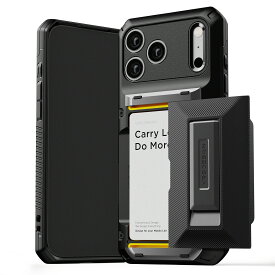 iPhone 17 Pro Max ケース 耐衝撃 カード入れ ストラップホール 付 スマホケース スタンド 付き カード 収納 頑丈 携帯ケース [ iPhone17ProMax アイフォン 17ProMax 対応 ] case VRS DESIGN Damda Glide Hybrid