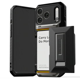 iPhone 17 Pro ケース 耐衝撃 カード入れ ストラップホール 付 スマホケース スタンド 付き カード 収納 頑丈 携帯ケース [ iPhone17Pro アイフォン17Pro 対応 ] case VRS DESIGN Damda Glide Hybrid