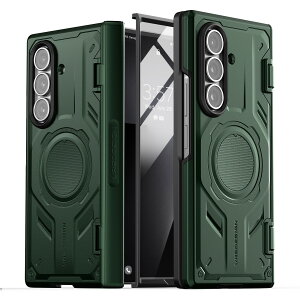 Galaxy Z Fold7 �P�[�X MagSafe �Ή� �ϏՌ� �J�o�[�f�B�X�v���C �q���W �ی� �X�}�z�P�[�X �V���v�� �g�уP�[�X �J�o�[ [ Galaxy Z Fold 7 �M�����N�V�[ ZFold7 �Ή� ] case VRS DESIGN Terra Guard Active 360