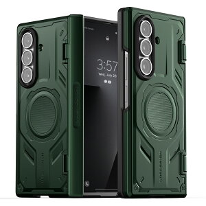 Galaxy Z Fold7 �P�[�X MagSafe �Ή� �ϏՌ� �q���W �ی� �X�}�z�P�[�X �V���v�� �g�уP�[�X �J�o�[ [ Galaxy Z Fold 7 �M�����N�V�[ ZFold7 �Ή� ] case VRS DESIGN Terra Guard Active