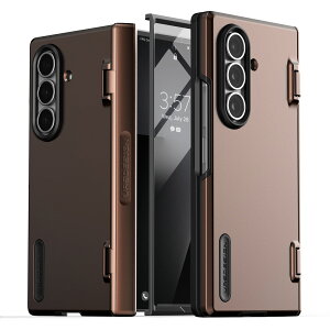 Galaxy Z Fold7 �P�[�X �ϏՌ� �J�o�[�f�B�X�v���C �ی� �q���W �ی�t�� �X�}�z�P�[�X �V���v�� �g�уP�[�X �J�o�[ [ Galaxy Z Fold 7 �M�����N�V�[ ZFold7 �Ή� ] case VRS DESIGN Terra Guard Modern 360