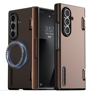 Galaxy Z Fold7 �P�[�X MagSafe �Ή� �ϏՌ� �q���W �ی� �X�}�z�P�[�X �V���v�� �g�уP�[�X �J�o�[ [ Galaxy Z Fold 7 �M�����N�V�[ ZFold7 �Ή� ] case VRS DESIGN Terra Guard Modern Halo