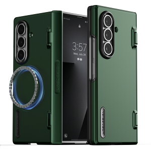 Galaxy Z Fold7 �P�[�X MagSafe �Ή� �ϏՌ� �q���W �ی� �X�}�z�P�[�X �V���v�� �g�уP�[�X �J�o�[ [ Galaxy Z Fold 7 �M�����N�V�[ ZFold7 �Ή� ] case VRS DESIGN Terra Guard Modern Halo