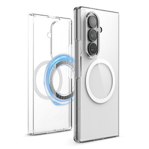 Galaxy Z Fold8 Ultra �P�[�X MagSafe �Ή� ���^ ���� �}�O�l�b�g �N���A �X�}�z�P�[�X [ GalaxyZFold8Ultra �M�����N�V�[Z �t�H�[���h8 �E���g�� SC-56G SCG39 SM-F976C �Ή� ] elago MAGNETIC CLEAR CASE