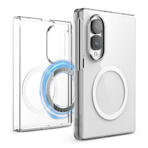 Galaxy Z Fold8 �P�[�X MagSafe �Ή� ���^ �y�� ���� �}�O�l�b�g �t �N���A �X�}�z�P�[�X [ GalaxyZFold8 �M�����N�V�[Z �t�H�[���h8 SC-57G SCG41 SM-F971C �Ή� ] elago MAGNETIC CLEAR CASE
