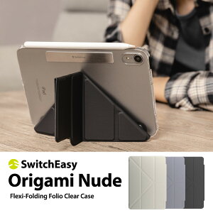 iPad mini A17 Pro 2024 P[X 蒠^ U[ w NA 5WAY X^h ی Jo[ y[ \ I[gX[v Ή [ iPad mini 6 iPadmini6 ACpbh~j Ή ] SwitchEasy Origami Nude