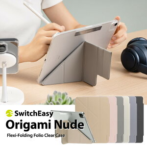 iPad Air 2024 M2 11 / 10.9 & iPadPro11 P[X 蒠^ U[ w NA 5WAY X^h ی Jo[ y[ \ I[gX[v Ή [ iPadAir 11 10.9C` iPad Pro 11Ή ] SwitchEasy Origami Nude