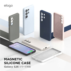 Galaxy S26 Ultra �P�[�X �}�O�l�b�g ���� �V���R�� �ϏՌ� Ultra�P�[�X MagSafe �Ή� ��� �X�}�z�P�[�X [ GalaxyS26Ultra �M�����N�V�[S26 Ultra SM-S948Q SC-53G �Ή� ] elago MAGNETIC SILICONE CASE