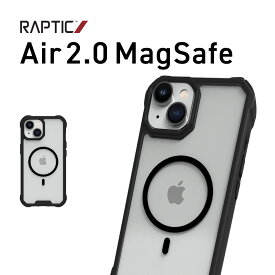 iPhone15 ケース Magsafe 対応 耐衝撃 米軍 MIL規格 クリア 耐衝撃ケース 衝撃吸収 側面 落下防止 TPU マグセーフ スマホケース [ Apple iPhone 15 アイフォン15 対応 ] RAPTIC Air 2.0 MagSafe