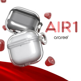 AirPods 4 ケース 耐衝撃 落下防止 カラビナ 付 カバー ワイヤレス充電 MagSafe 対応 case [ AirPods4 エアポッツ4 第4世代 対応 ] araree Air1
