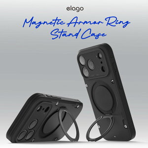 iPhone 17 Pro P[X MagSafe Ή ] O X^h t ϏՌ X}zP[X }OZ[t  gуP[X [ iPhone17Pro ACtH17Pro Ή ] Case elago Magnetic Armor Ring Stand Case
