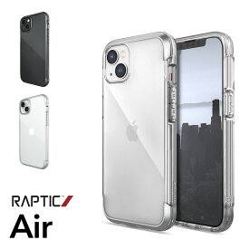 iPhone15 ケース 耐衝撃 米軍MIL規格 クリア スマホケース 衝撃吸収 傷 保護 薄型 アルミ フレーム クリアケース [ Apple iPhone 15 アイフォン15 対応 ] RAPTIC Air