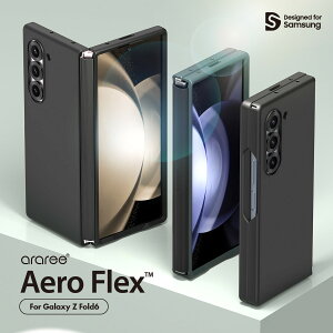Galaxy Z Fold6 �P�[�X �ϏՌ� �q���W �ی� ���^ �X�}�z�P�[�X �����h�~ �O���b�v �y�� �ϏՌ��P�[�X [ GalaxyZFold6 �M�����N�V�[ Z Fold6 SC-55E �Ή� ] araree Aero Flex