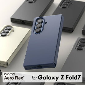 Galaxy Z Fold7 ケース 耐衝撃 ヒンジ 保護 スマホケース シンプル 携帯ケース カバー [ Galaxy Z Fold 7 ギャラクシー ZFold7 対応 ] case araree Aero Flex
