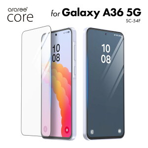 Galaxy A36 5G tB 9H KX CAh~  KXtB \t ȒP KCht EhGbW H KX NA یtB [ GalaxyA36 5G MNV[A36 SC-54F Ή ] araree Core