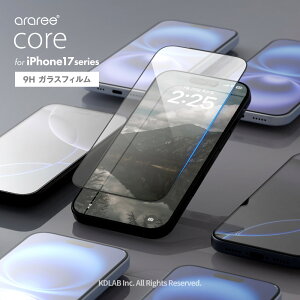 iPhone17Pro �K���X�t�B���� �w��h�~ 9H �K���X �ی�t�B���� �\��t�� �ȒP �K�C�h�t�� �t�B���� [ iPhone 17 Pro iPhone17 Pro �A�C�t�H��17Pro �Ή� ] araree Core