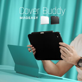 iPad Air 13インチ M3 M2 iPad Pro 12.9 ケース Apple 純正 Magic Keyboard 対応 ApplePencil 充電 ペン収納 保護 カバー [ アイパッドエアー 13 2025 2024 アイパッドプロ 12.9インチ 対応 ] MagEasy CoverBuddy