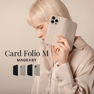 iPhone 16 Plus P[X MagSafe Ή 蒠^ 2way O \ ϏՌ U[ X}zP[X Jo[ J[h [ 蒠^P[X [ iPhone16Plus ACtH 16 vX Ή ] MagEasy Card Folio M