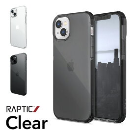 iPhone15 ケース 耐衝撃 米軍MIL規格 クリア シンプル スリム スマホケース 衝撃吸収 薄型 透明 密着痕防止 クリアケース [ Apple iPhone 15 アイフォン15 対応 ] RAPTIC Clear