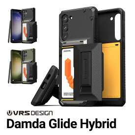 Galaxy S23 Ultra ケース 耐 衝撃 ストラップホール スタンド カード収納 付 スマホケース カード 収納 [ SC-52D / SCG20 Samsung GalaxyS23Ultra サムスン ギャラクシーS23ウルトラ GalaxyS23ウルトラケース ギャラクシーS23ウルトラケース 対応 ] VRS Damda Glide Hybrid