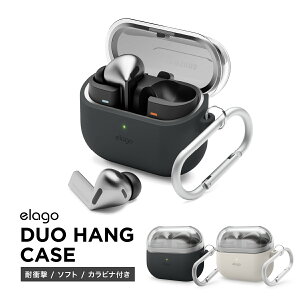 Galaxy Buds3 FE Buds 3 Pro P[X Jri t ϏՌ \tg NA VR Jo[ c[g J[ [ GalaxyBuds3 MNV[ obY 3FE MNV[obY3v Ή ] elago DUO HANG CASE