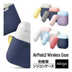 AirPods2 P[X ϏՌ VR Vv Jo[ oCJ[ c[g fUC Ռ z h~ ی ANZT[ Cz P[X Qi CX [d Ή [ AirPods 2 with Wireless Charging Case 