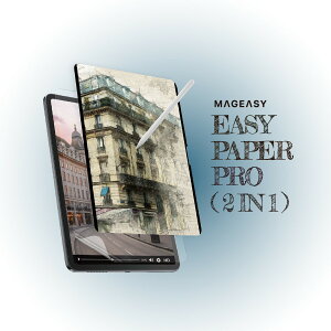 iPad Air M3 2025 11C` M2 tB 2 Zbg ̂悤ȏSn }Olbg E wh~ 炳  CXg یtB [ iPadAir ACpbhGA[ 11 2024 Ή ] MagEasy Easy Paper Pro (2