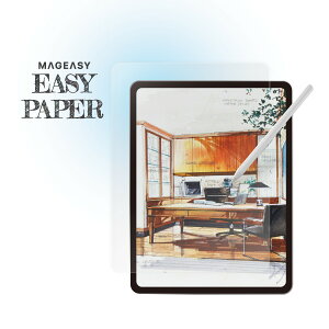 iPad Pro 13C` 2025 M5 tB ̂悤ȏSn m[g hw wh~ 炳 A`OA f荞 h~ یtB [ ACpbhv 13 2024 M4 Ή ] MagEasy EasyPaper